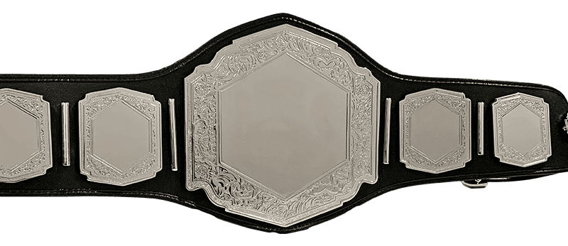 Vicious DC Heavy Silver Championship Belt